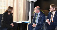 24. april 2018. Predsednica Narodne skupštine Maja Gojković u razgovoru sa predsednikom Parlamenta Austrije Volfgangom Sobotkom
